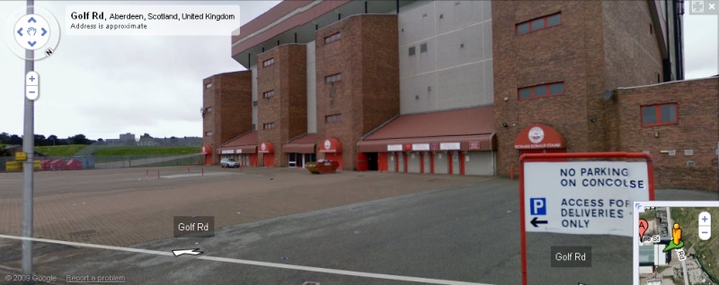Pittodrie - Google Maps Street View